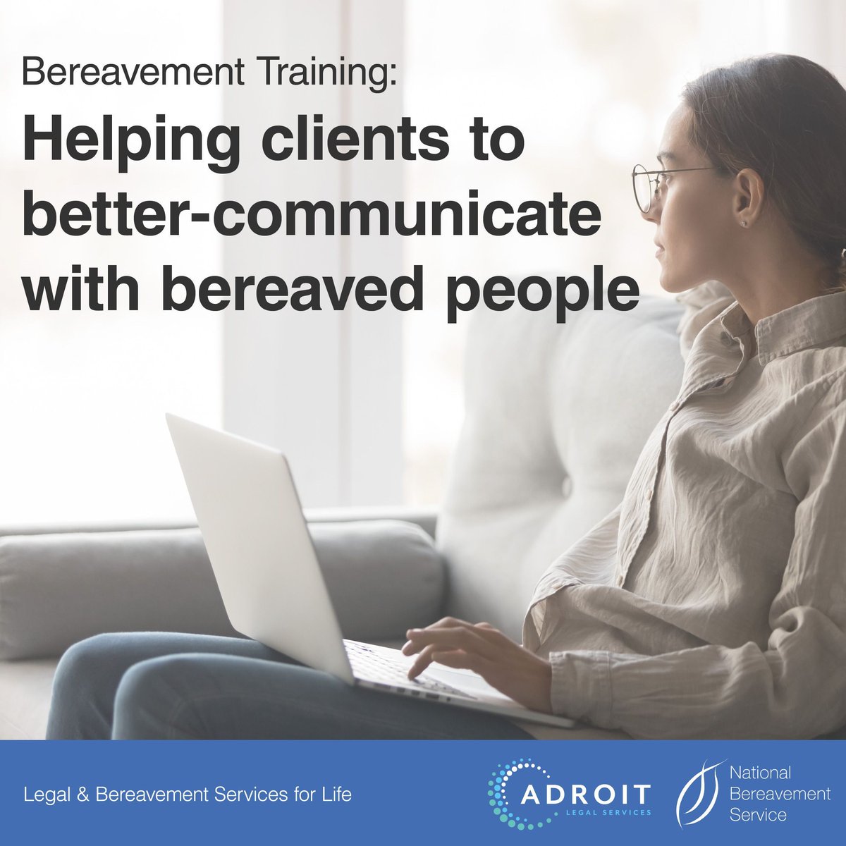 🤝🏽 Help your team manage bereavement better! 

Professional bereavement training from Adroit &amp; NBS equips your people with practical help to support those going through what can be an incredibly challenging time.

📲Find out more &amp; book training: buff.ly/3qvC79G