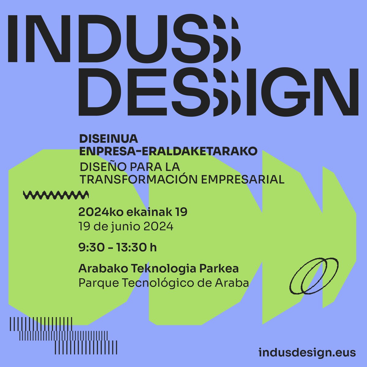 ℹ️ El 19/06 te invitamos, junto con <a href="/grupospri/">Grupo SPRI</a> y #DigaElkartea, a #INDUSDESIGN en <a href="/ParkeEuskadi/">Euskadiko Parke Teknologikoa</a>.

👌Será una jornada inspiracional en la que la integración del diseño en las organizaciones se hará palpable a través de casos prácticos y ponencias.

🔗indusdesign.eus

#EIDE