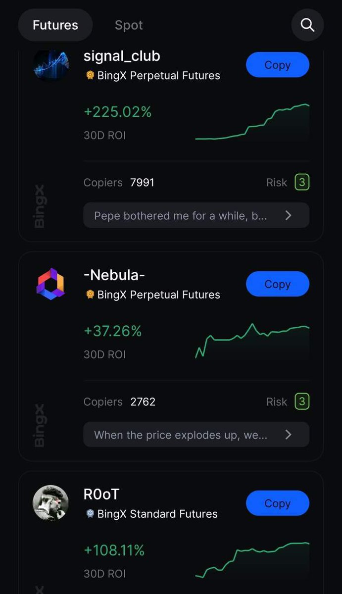 bingxegypt's tweet photo. 🤯 بتخسر في التداول؟  مش عارف تشتغل لوحدك؟

💥 ماتقلقش،  احنا  جمعنا  لك  أفضل  5  متداولين  في  قسم  نسخ  الفيوتشر  على  منصة  BingX  ! 

🚀  مع  "نسخ  التداول"  بتقدر  تتبع  أفضل  المتداولين  في  العالم  و  تُنفّذ  تداولاتهم  بنفس  الاستراتيجيات  و  بدون  جهد  منك.

🤝  شوية  فِكر  و  مُتابعة  من  نصيبك  و  الربح  بيجي  من  نصيبهم!

إحنا  معاك  في  كل  خطوة  في  رحلة  التداول،  وبنحاول  نُسهّل  عليك  كل  شيء  😊

سجل حساب الان :
https://t.co/uVeDT5j38B 

#BingX #نسخ_التداول #تداول #عملات_رقمية #ربح #Crypto #Trading #CopyTrading #Futures #الربح_من_الانترنت