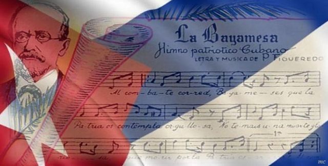 La Bayamesa es un himno de combate que llama a defender la Patria y ofrendar la propia vida en busca de la ansiada libertad. Símbolo de la nación cubana. Se cumplen 156 años de que sus notas se escucharan por primera vez en forma pública. #Cuba #CubaViveEnSuHistoria
