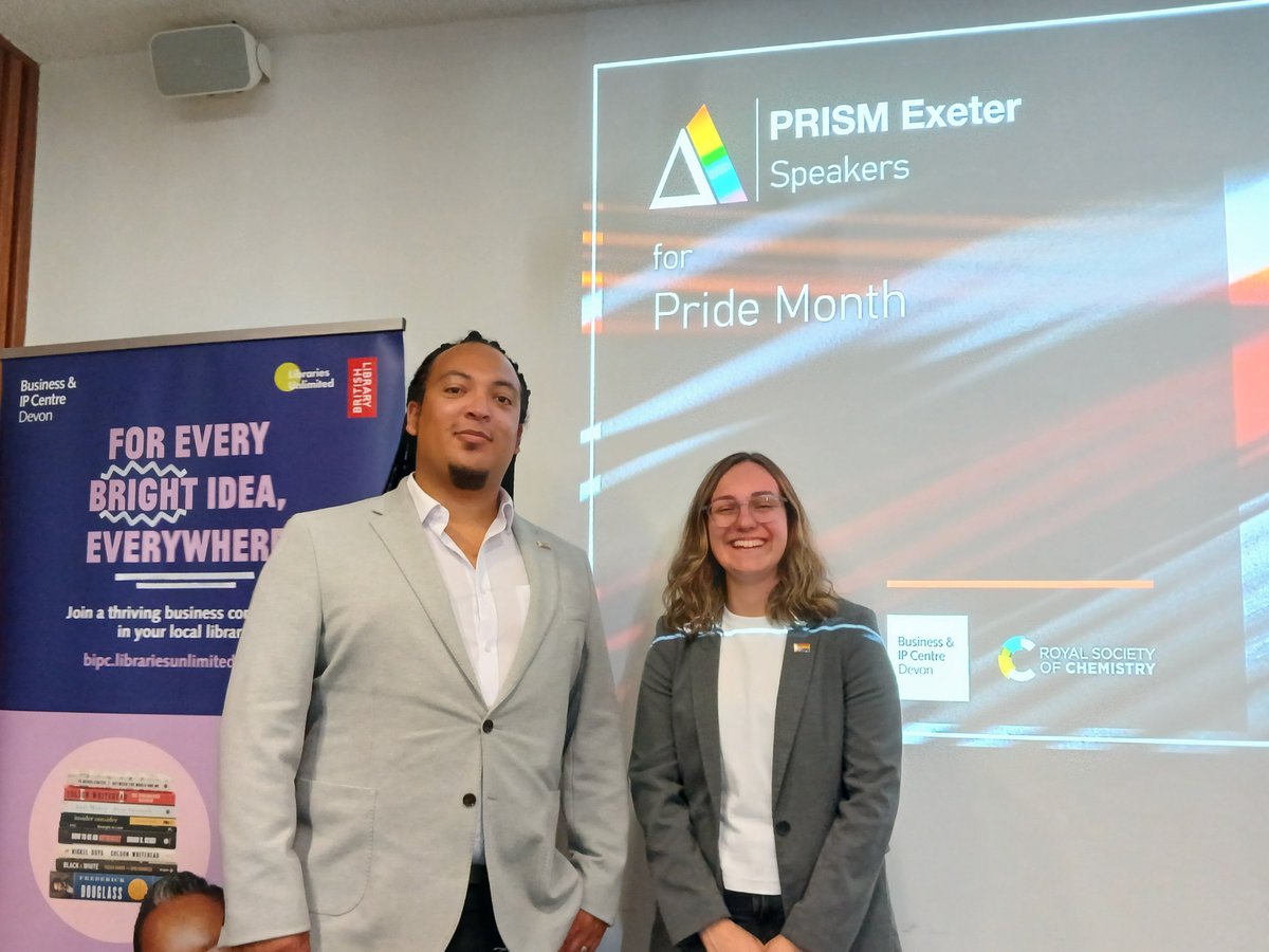 We hosted another fantastic <a href="/PRISMexeter/">PRISM Exeter</a> Speakers event for Pride Month last night @ExeterLibrary.   Thank you to Poggy and Charlie for your great talks!  #PrideMonth2024 #LGBTQ  #PRISMSpeakers 🏳️‍🌈
