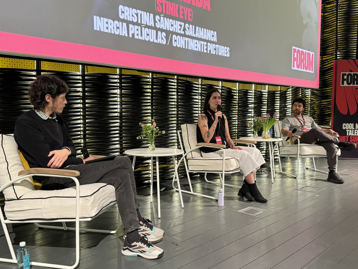 ECAM_'s tweet photo. 3,2,1… ¡PITCH! 🧨

Esta mañana en la Sala Azcona de @CinetecaMadrid, los equipos de los proyectos seleccionados en #FilmsToCome han pitcheado sus largometrajes en desarrollo.

#ECAMFORUM https://t.co/6mhIH5D3Sx