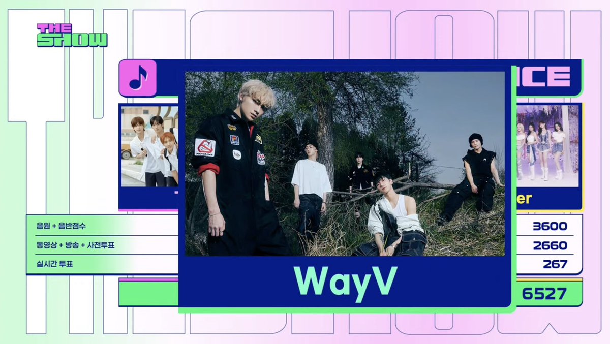 SM_NCT's tweet photo. [!!!] Congratulations @WayV_official for winning #1 at this week's SBS M The Show with 'Give Me That (Korean Ver.)', giving #WayV their 1st music show win finally after five (5) years! 🏆💚

#GiveMeThat1stWin
#WayV1stWin https://t.co/RxEgjDE70C