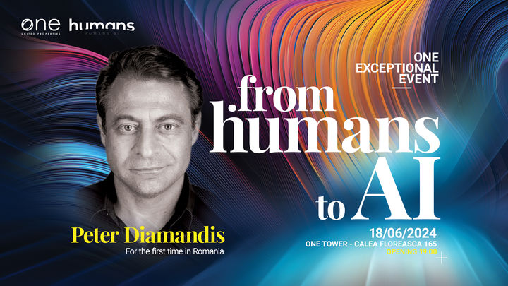 On 18 June 2024, join Humans.ai, the proud partner of One Exceptional Event: "From Humans to AI", a premium gathering for top leaders, entrepreneurs, and innovators in the tech industry, at One Tower in Bucharest.

For the first time in Romania, <a href="/PeterDiamandis/">Peter H. Diamandis, MD</a>, one