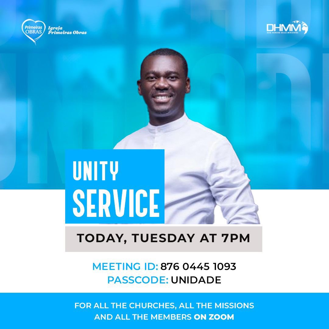 PrimerasObrasMz's tweet image. HOJE TERÇA-FEIRA TODOS CAMINHOS VÃO DAR AO CULTO DE UNIDADE NA PLATAFORMA ZOOM🥳🥳🥳🤩🤩

PELAS 19H ⏰ 

Culto para Todas Missões, Todas Igrejas, todos Membros, Todo Moçambique e além fronteiras! #unityservice #cultodeunidade #igrejaprimeirasobras