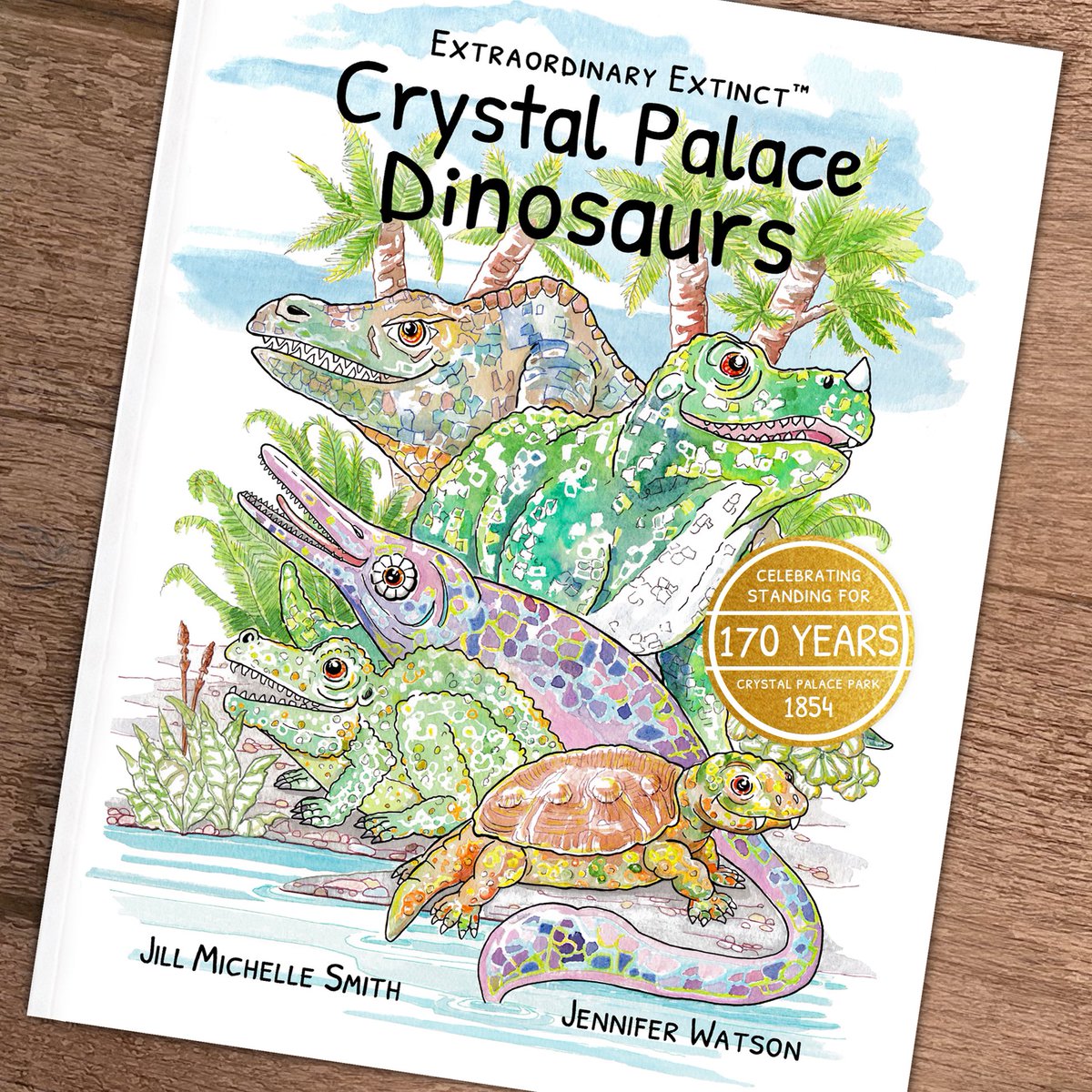 Celebrating 170 years of the #CrystalPalaceDinosaurs 🎉 The Geological Court first opened to the public on 10th June 1854 and is still standing today! Enjoy 17% off our colourful children’s book with code CPD170 dodoanddinosaur.com/shop 
#ExtraordinaryExtinct