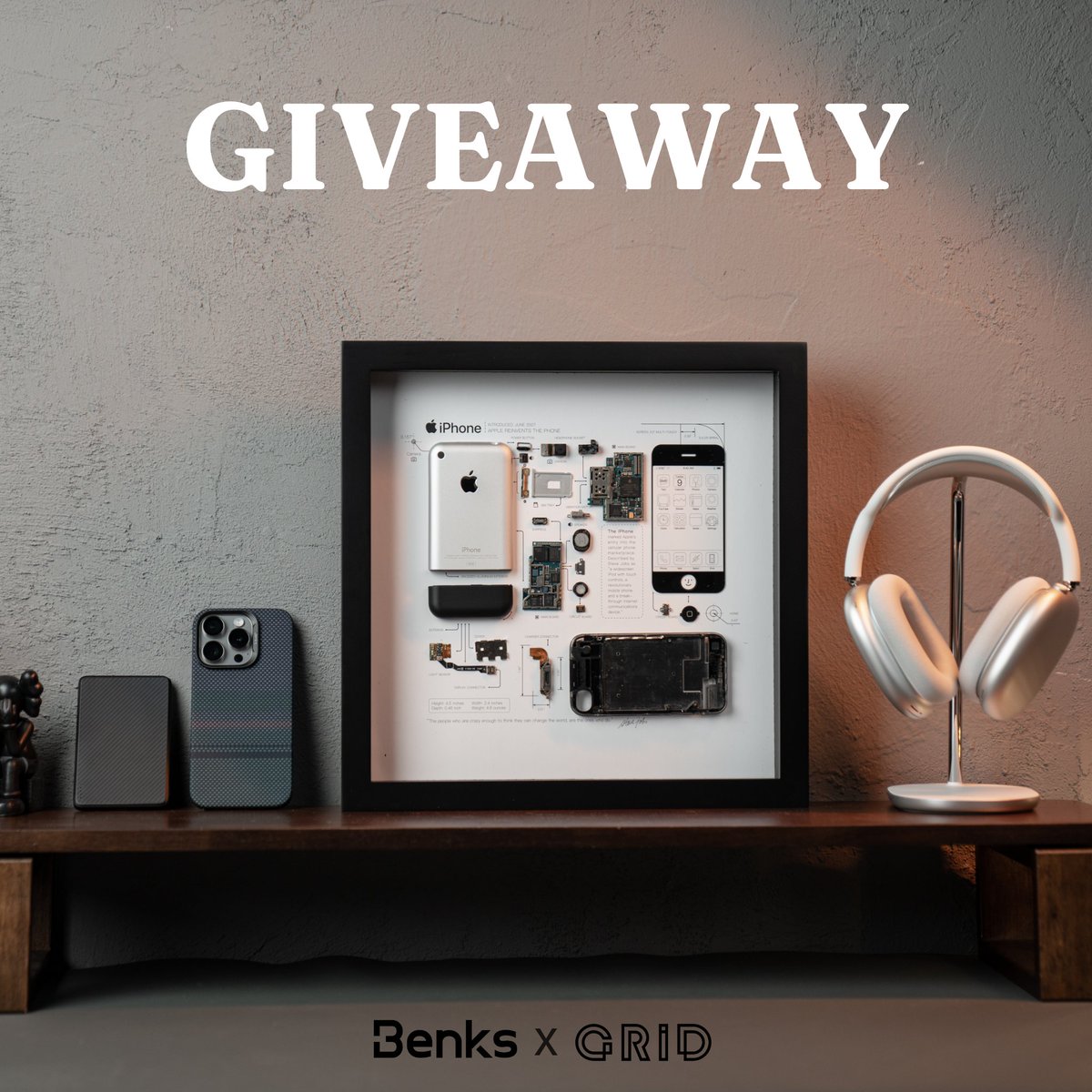 #Giveaway
Show your love for your dad and win some fantastic tech accessories that he’ll cherish.   
 
-Follow <a href="/Benks_Official/">Benks</a> and <a href="/GridStudiocc/">Grid Studio</a>
-Like &amp; RT  
-Tag 2 friends   

Open worldwide. Ends on June 17, 11:59 pm PST. 
3 winners will be randomly chosen from IG and X.