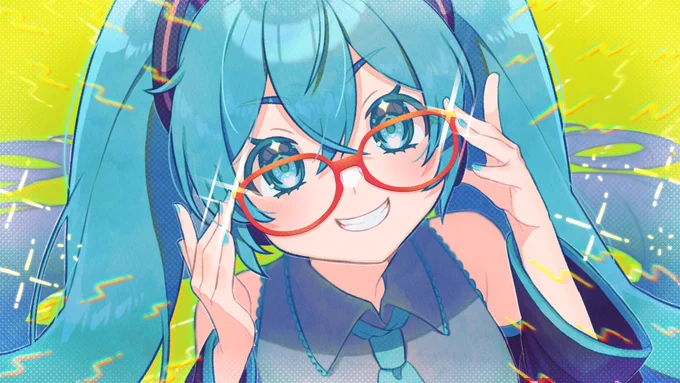 メガネミク #初音ミク