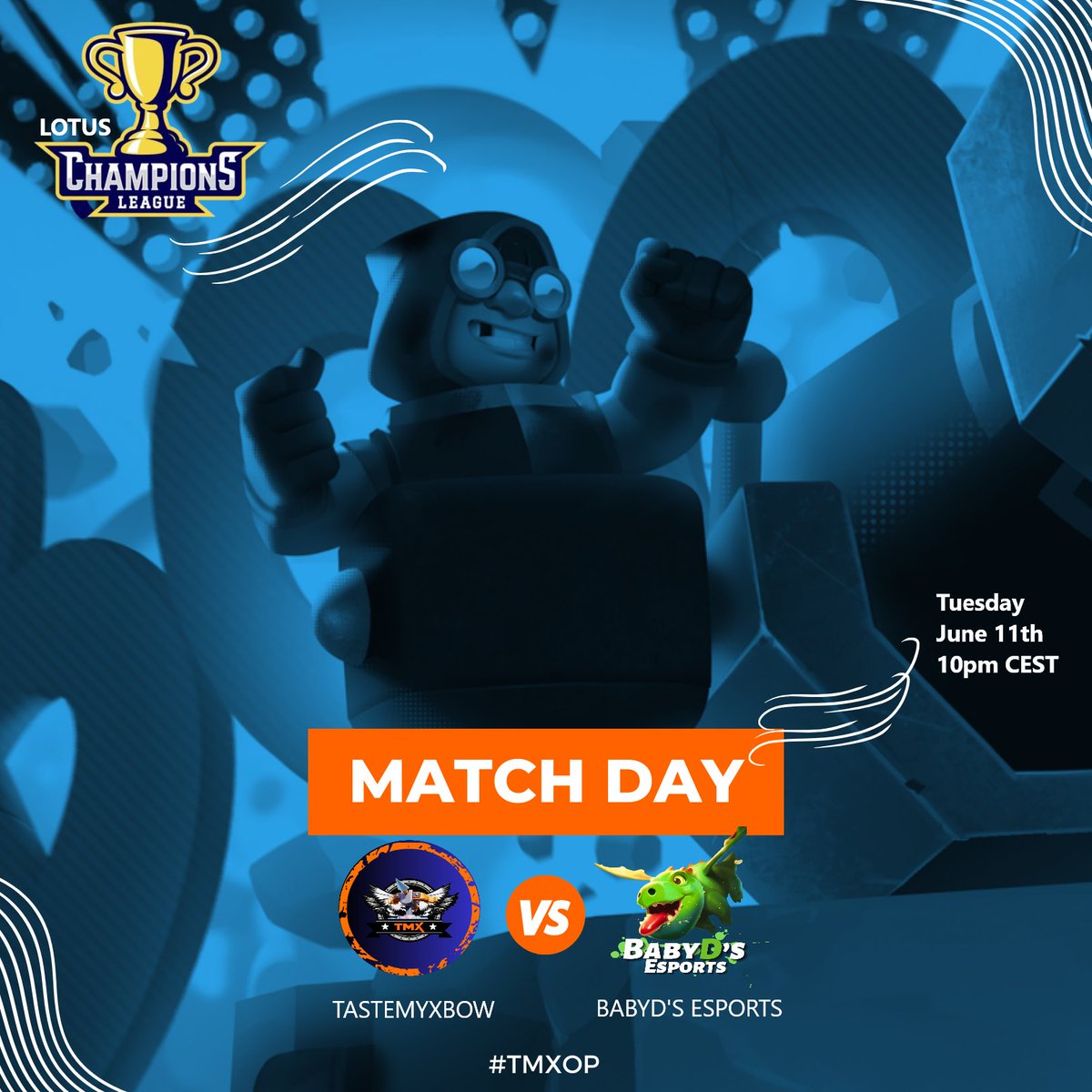 TasteMyXbow (@tastemyxbow) on Twitter photo TasteMyXbow <a href="/TasteMyXbow/">TasteMyXbow</a> ๐บ๐ธ
๐ฏ#ClashRoyale
๐<a href="/Lotus_C_League/">Lotus Champions League</a>
Game #1 today of group stage, and we hope we can qualify to the elimination rounds. We are looking forward to the Lotus Champions League๐season. The Lado's have been itching to get play today, and retire from TasteMyXbow <a href="/TasteMyXbow/">TasteMyXbow</a> ๐บ๐ธ
๐ฏ#ClashRoyale
๐<a href="/Lotus_C_League/">Lotus Champions League</a>
Game #1 today of group stage, and we hope we can qualify to the elimination rounds. We are looking forward to the Lotus Champions League๐season. The Lado's have been itching to get play today, and retire from