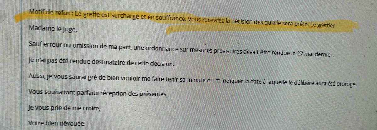 bergeracloud's tweet photo. Sans  même cordialement.
Désolée de faire mon boulot.
Doit on subir cela encore longtemps ?!
Et qu’on vienne pas me réclamer des actes d’état civil de moins de 15 jours ou la recette de la crème aux œufs de la grand mère du client alors que le CPC ne le prévoit pas. https://t.co/naZ06WeU8E