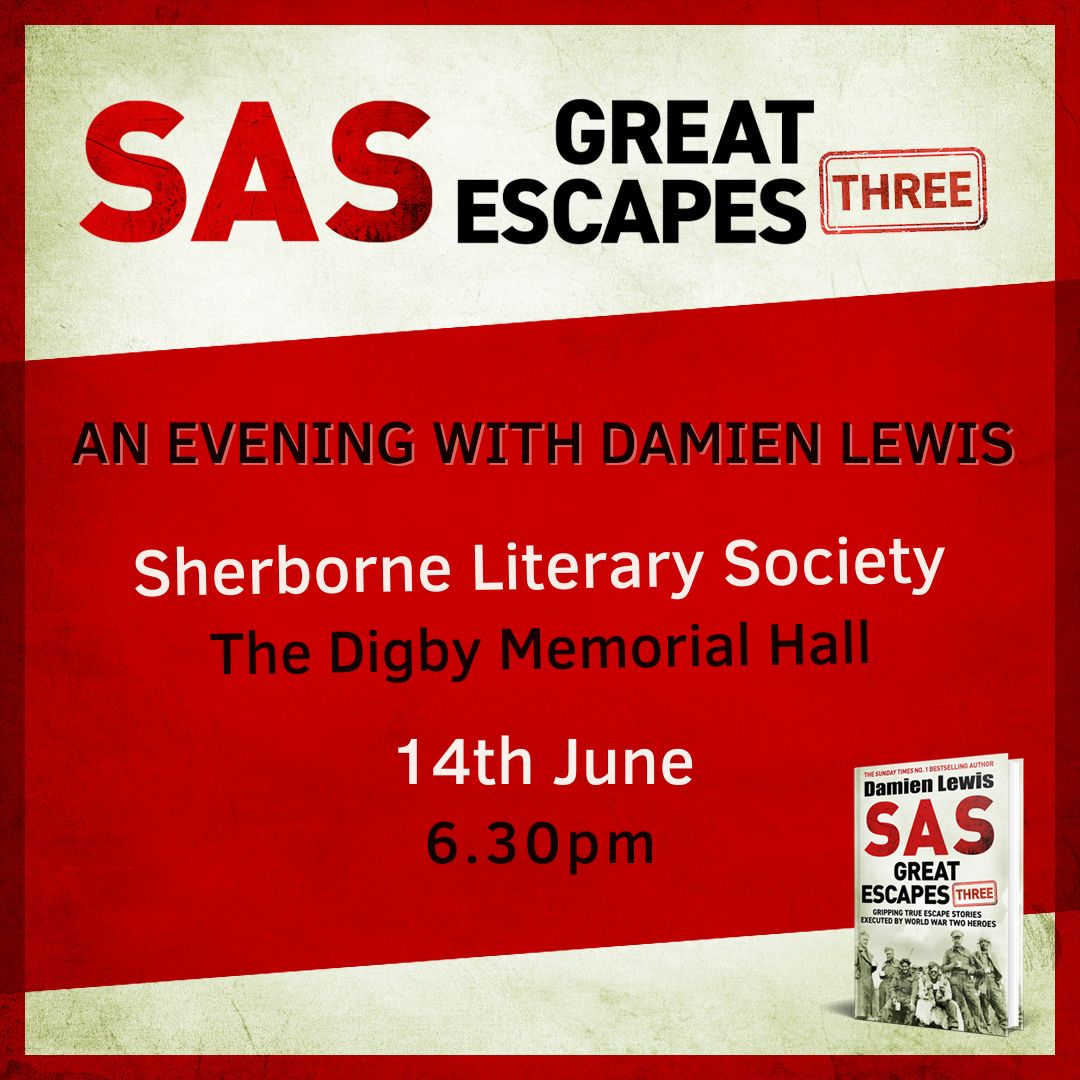 Sophie Ransom (@soph_ransompr) on Twitter photo Looking forward to the event in #Sherborne with <a href="/authordlewis/">Damien Lewis</a> on #SASGreatEscapes3 recently pub by @quercusbooks & no 6 in the Sunday Times bestseller charts! For those interested in #WW2, D-Day & amazing escapes by the #SAS come along! For tkts see:
ticketsource.co.uk/whats-on/dorse… Looking forward to the event in #Sherborne with <a href="/authordlewis/">Damien Lewis</a> on #SASGreatEscapes3 recently pub by @quercusbooks & no 6 in the Sunday Times bestseller charts! For those interested in #WW2, D-Day & amazing escapes by the #SAS come along! For tkts see:
ticketsource.co.uk/whats-on/dorse…