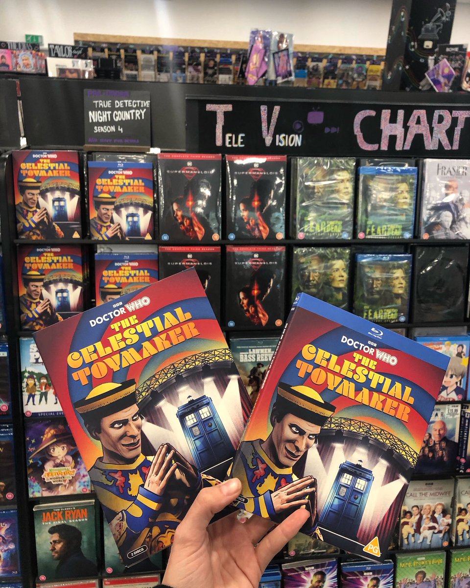 hmvBasingstoke_'s tweet photo. Don’t forget you can get the NEW Doctor WHO animated series ‘The Celestial Toymaker’ now in HMV!!🥳
Although I don’t know about you but that cover gives me the creeps…🥲 #drwho #doctorwho #thecelestialtoymaker #hmvbasingstoke #hmv #festivalplace https://t.co/l8NFhCI2eQ