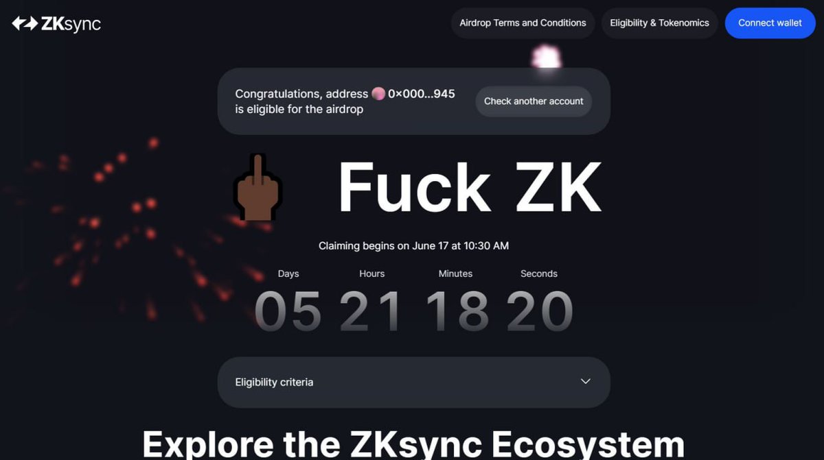 #zksyncscam
#zksyncscam
<a href="/zksync/">ZKsync (∎, ∆)</a> scam project 
Zksync dead now
