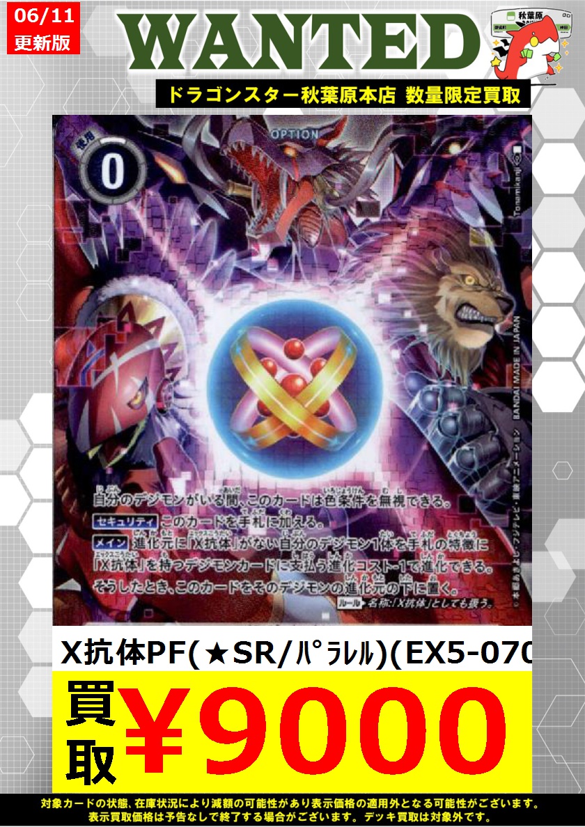 X抗体PF SR パラレル 4枚 X抗体PF SR パラレル 4枚