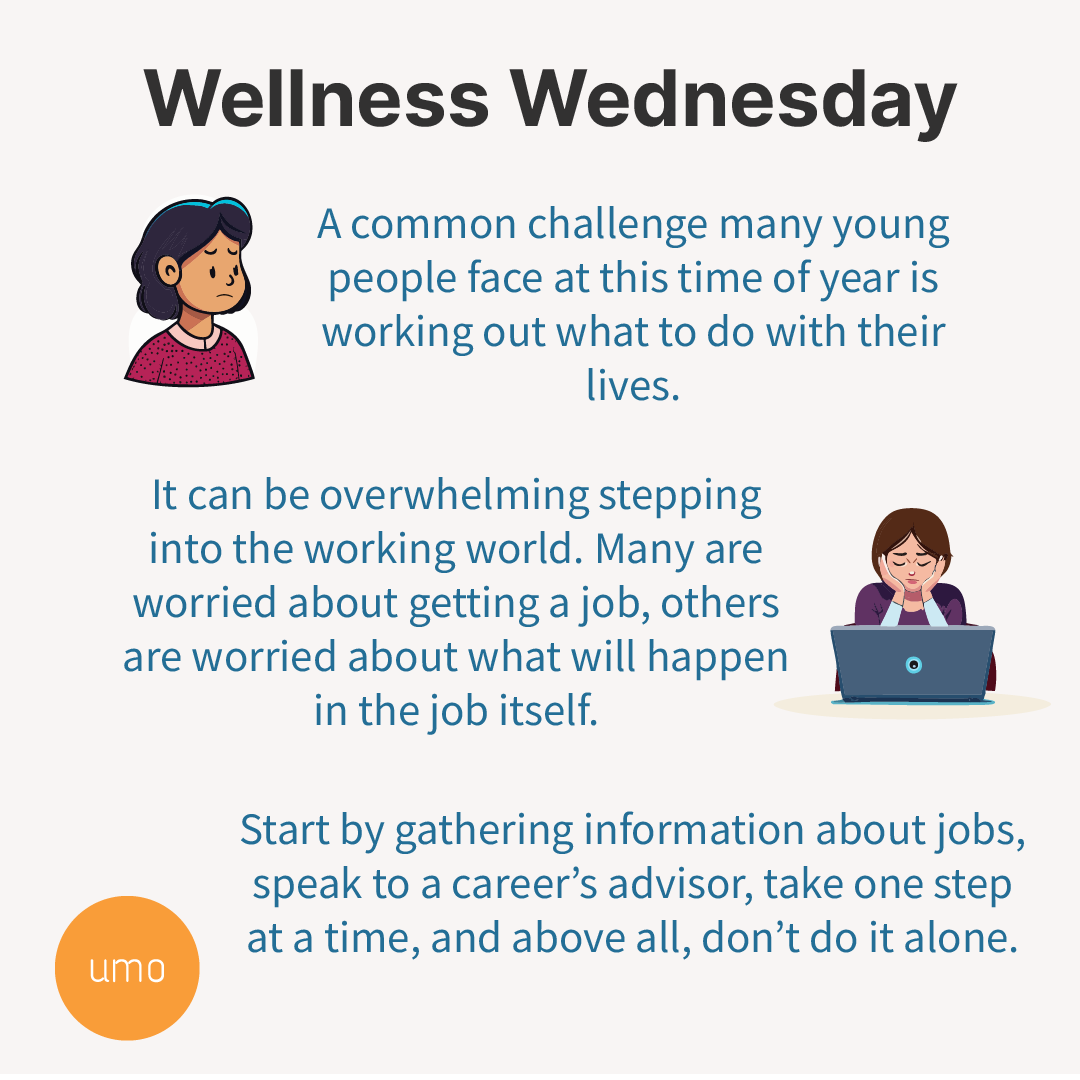 umo_uk's tweet image. The end of education can bring a lot of anxiety for young people. There are many unknowns and concerns about what the next step of life could look like. If you&apos;re feeling overwhelmed, slow down, gather information and talk to someone with experience.
#GettingAJob #Graduating