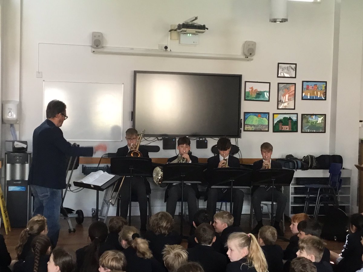 MonmouthBoysMusic (@monboysmusic) on Twitter photo Brass Quartet giving a Demonstration to the Prep School in their assembly today. Thank you Mr Russell and the players! <a href="/Habsmonmouth/">Haberdashers' Monmouth School</a> Brass Quartet giving a Demonstration to the Prep School in their assembly today. Thank you Mr Russell and the players! <a href="/Habsmonmouth/">Haberdashers' Monmouth School</a>