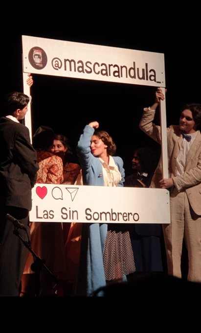 <a href="/IesNarcis/">MacberianosIESNarcisMonturiol</a> <a href="/fernandoscalvo/">FERNANDO SÁNCHEZ CALVO</a> <a href="/Mascarandula/">Mascarándula</a> Grupo de Teatro del IES <a href="/ieslasamericas/">ieslasamericas.oficial</a> de #Parla, SEGUNDO PREMIO del XXXI Certamen de #TeatroEscolar de la CAM, Mención Honorifica a mejor actriz secundaria Irene Cid, y Mención a mejor composición musical por Todas Hablarán de Nosotras!
¡Enhorabuena!
#TuIEsMola !