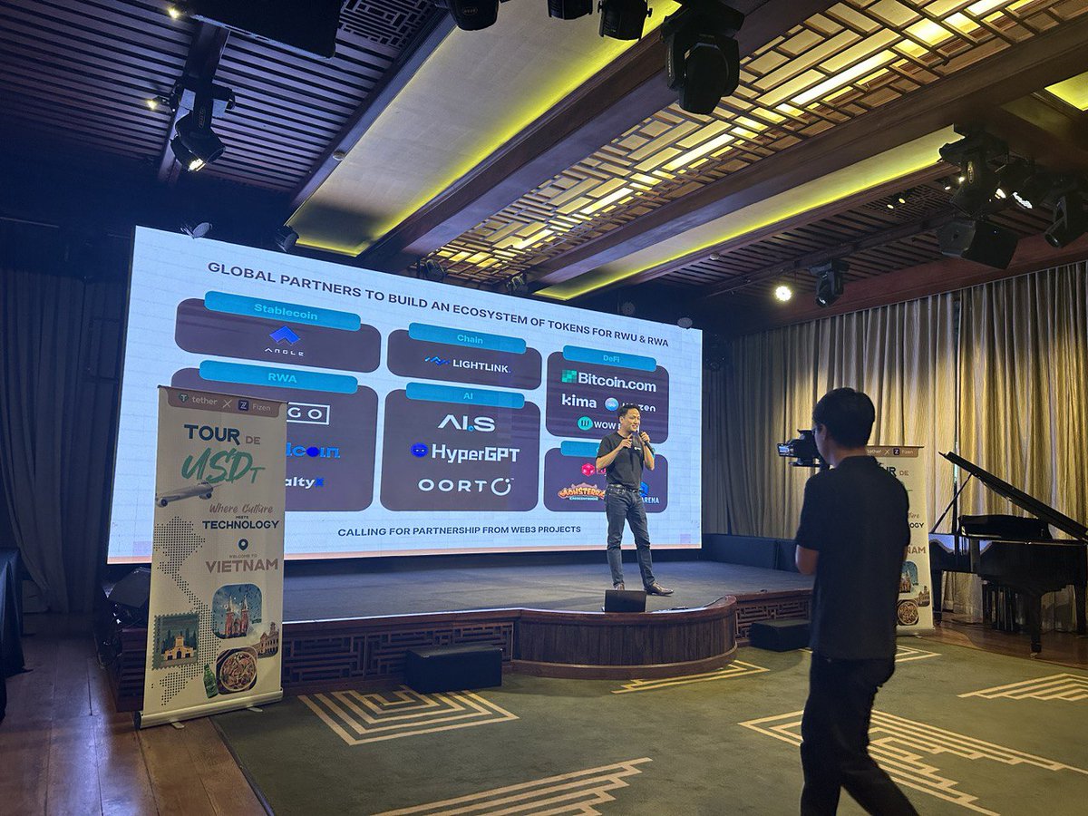 KimaNetwork's tweet photo. 🎉Last week, we were thrilled to join Tour de USDt as a partner, organized by our partner, @fizenapp, and Tether! 🎉

 🚀Fizen is an innovative crypto solution dedicated to simplifying cross-border shopping and travel payments. They are one of the latest use cases to successfully integrate Kima Network as a cross-chain solution for their platform! 🌐💳

We’re grateful for the opportunity to support this fantastic crypto event and become part of the amazing celebration of the Vietnamese crypto ecosystem. 🇻🇳

 #TourdeUSDt #Fizen #Tether #USDt