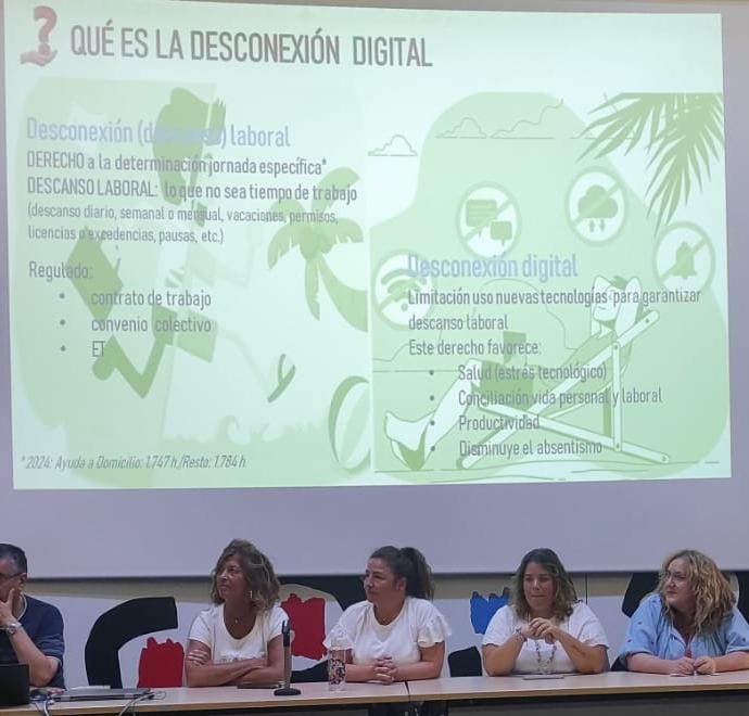 🗣 Nuestra compañera Leonor Urbano, responsable del sector de la Dependencia en Córdoba, nos habla de desconexión digital en el sector de Ayuda a Domicilio en una mesa dentro del 2° Encuentro para delegadas de la Dependencia de la <a href="/fssccoo/">FSS-CCOO</a> 

#PonemosCaraALaDependencia