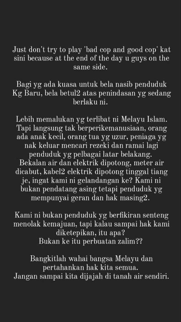 #kampungbarukl #penindasan