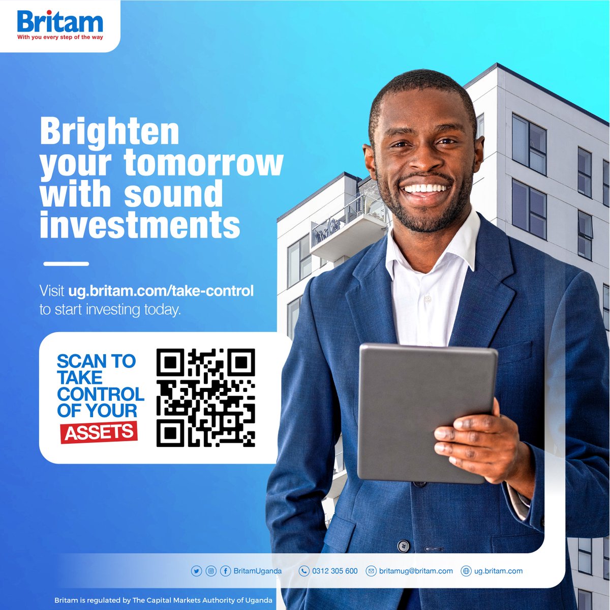 BritamUganda's tweet photo. Invest like a pro! Find tailored investment solutions for your goals on https://t.co/tILEwMag91 .
Start today and secure your tomorrow!
#TakeControlWithBritam https://t.co/C4Eou0MgTi