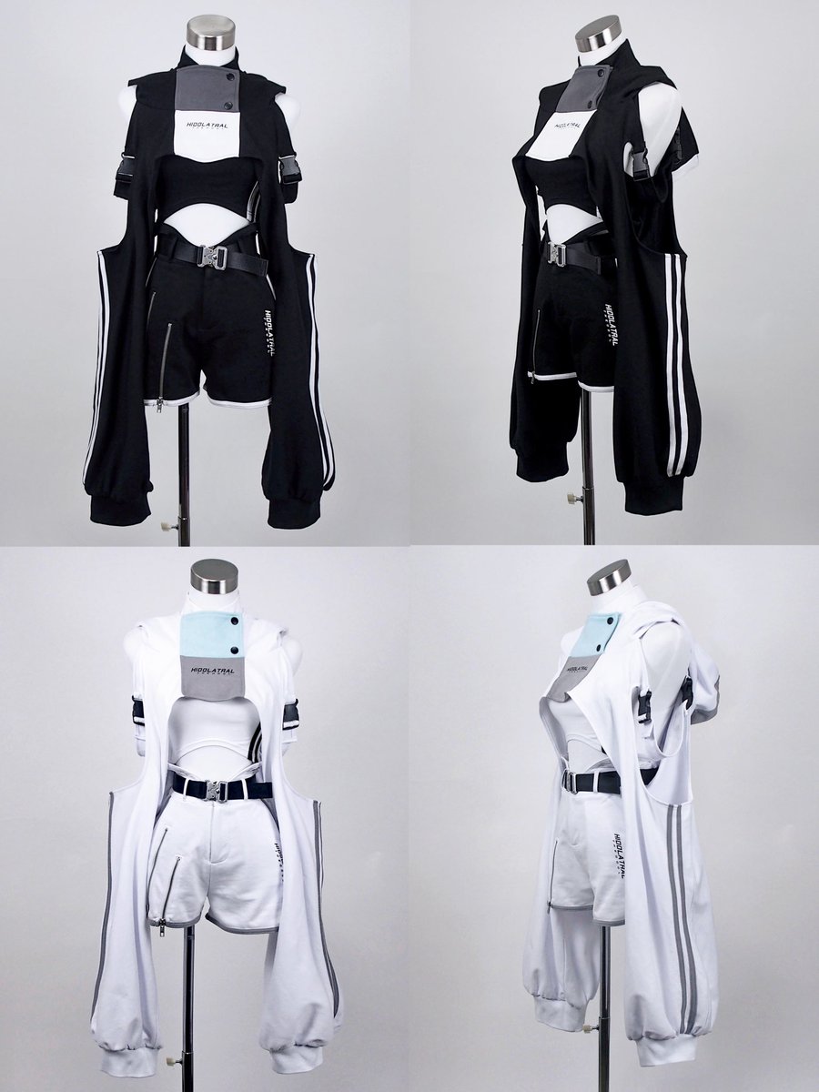 hidolatral theodol《スポーツショートパーカー》BLACK