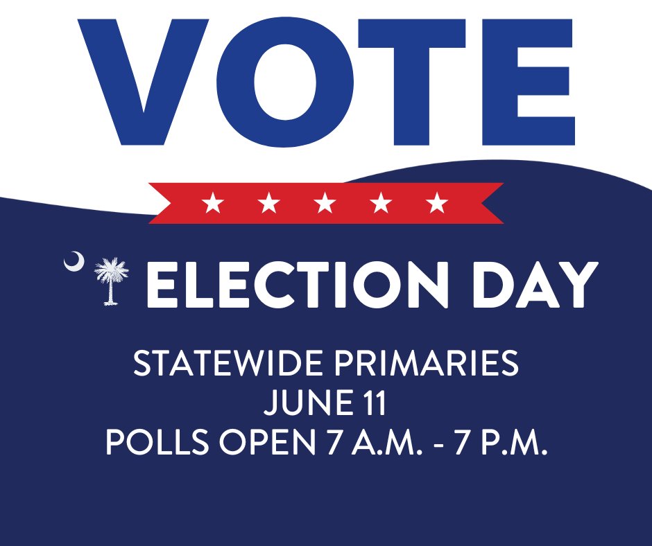 Don't forget to vote today!

Polls are open now through 7 p.m.