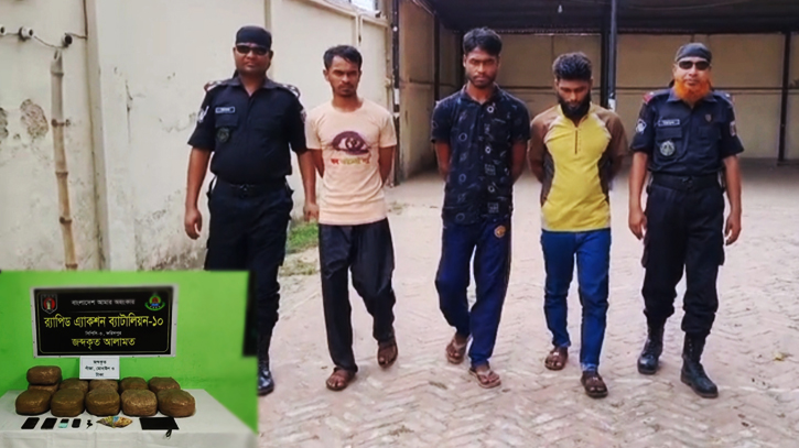 ভাঙ্গায় ২৮ কেজি গাজা উদ্ধার, আটক ৩