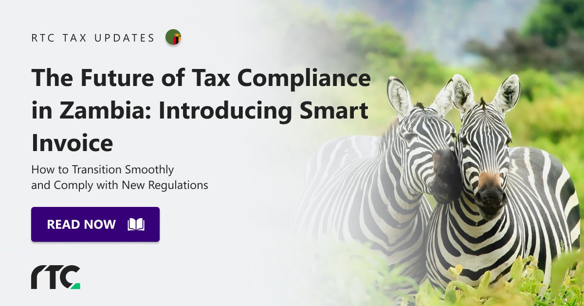 RTC_Suite's tweet image. Starting July 1, 2024, all VAT-registered businesses must switch to the new Smart Invoice system, replacing EFDs. 

Prepare now!

🔗 Read More rtcsuite.com/the-future-of-…

#SmartInvoice #TaxCompliance #DigitalTransformation #Zambia