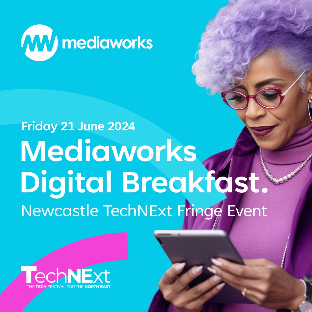 mediaworksuk's tweet image. 📅 Save the date!

Join us for our Digital Breakfast event on 21st June, part of @TechNExt_UK Festival!🌟

Enjoy breakfast &amp;amp; network with top North East marketers at our Gateshead office.

Secure your spot: eventbrite.pulse.ly/z11vfscale

#TechNExtFestival #DigitalBreakfast
