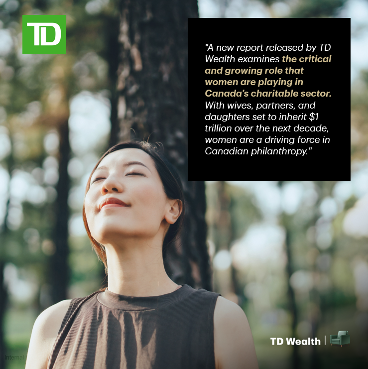 In our most recent Private Giving Foundation (PGF) Spring newsletter, we discuss how women are increasingly becoming a driving force in Canadian philanthropy. Read more:
socialcentre.td.com/tWkk65
#PrivateGivingFoundation