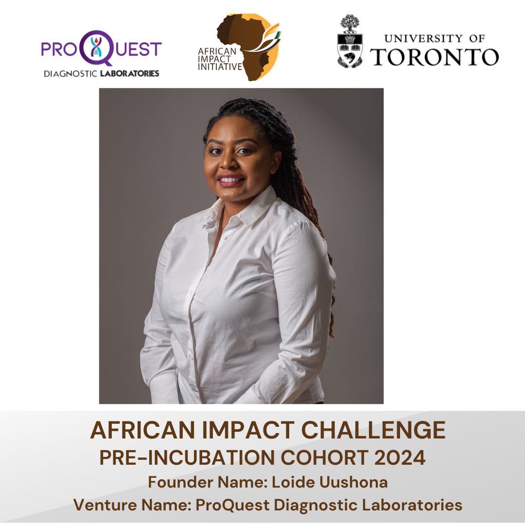 ProQuestNam's tweet photo. Thrilled to announce that team ProQuest has been selected for the African Impact Initiative pre-incubation phase! 🚀 Over the next 6 weeks, we’ll engage in intensive training focused on market-creating innovations, market research and product development! #AfricanImpactInitiative https://t.co/VATyItHExN