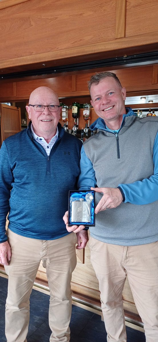 Jon Webb Shifnal Golf Club with a hole in one at the 16th at Castlerock. The only one recorded at this year's  Tournament.