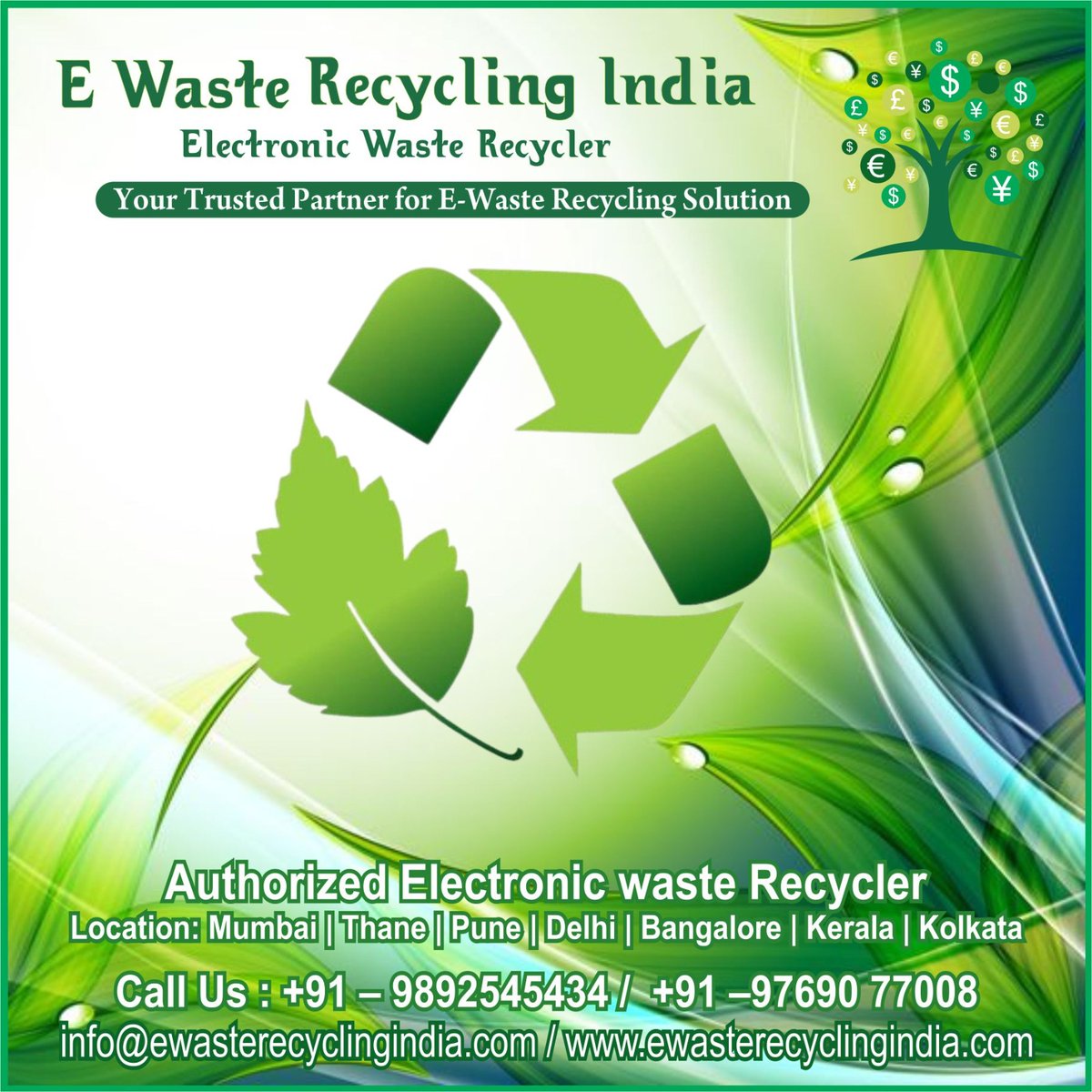 Samir Patel (@samirpatel34) on Twitter photo We are interested in buying all types of e-waste. E-waste recycling has already satisfied many companies in respective to keep the environment safe and clean.
Call Us : +919769077008
Mail Us : info@ewasterecyclingindia.com
ewasterecyclingindia.com We are interested in buying all types of e-waste. E-waste recycling has already satisfied many companies in respective to keep the environment safe and clean.
Call Us : +919769077008
Mail Us : info@ewasterecyclingindia.com
ewasterecyclingindia.com