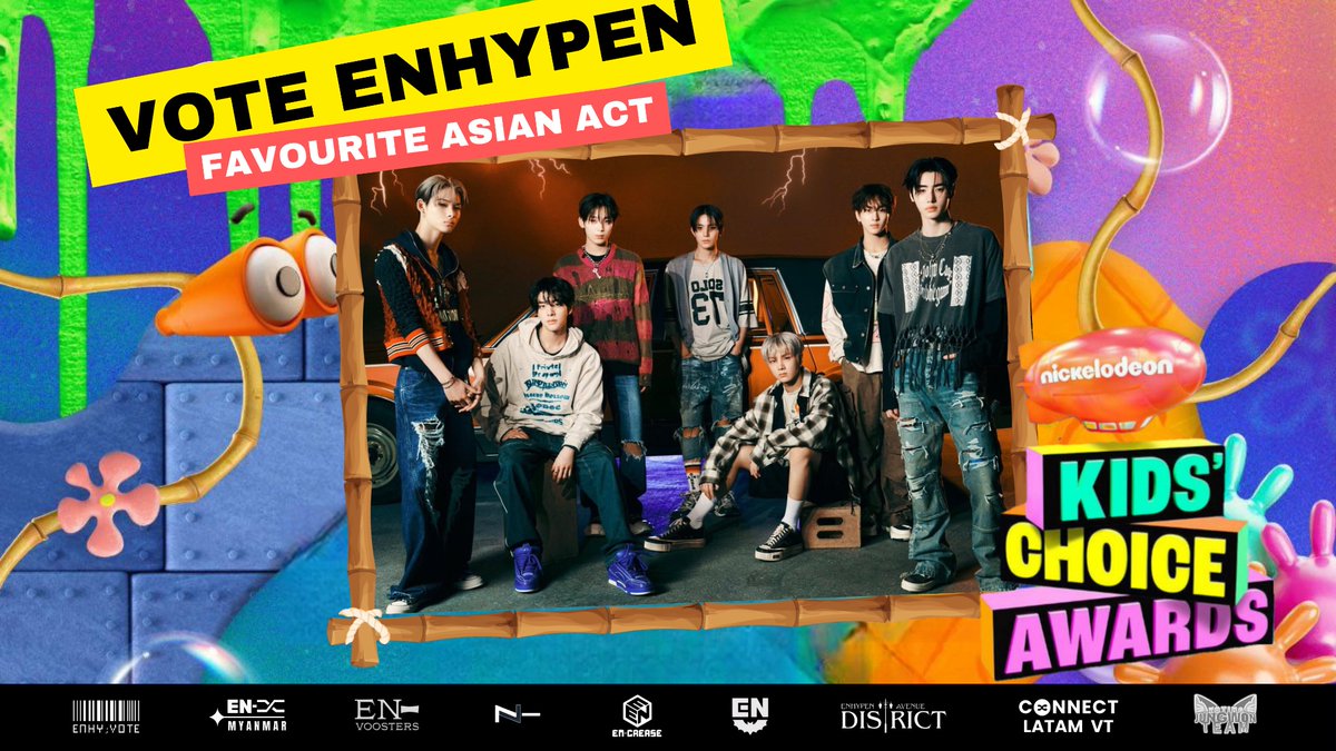 EN-LOCKDOWN‼️

Waste NO TIME! EVERY VOTE COUNTS in Ni🗝lodeon's KCA! 

Step up your 🎮 by dropping your proofs with the tags!

🔗 kca.nick-asia.com/vote
🎯 100 votes
📆 July 14, 9AM KST 

ENGENES CHOICE IS ENHYPEN
#VoteforENHYPENonKCA
#FavouriteAsianAct
#엔하이픈 <a href="/ENHYPEN/">ENHYPEN OFFICIAL</a>
