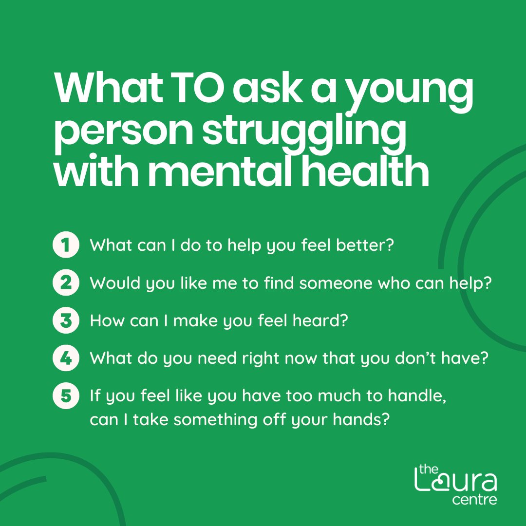 Sometimes, we can find it difficult to talk to young people about their mental health. But as adults, it's up to us to help them feel heard. 👇

Whether you're a parent, teacher or friend, here are five questions to ask young people about their mental health.