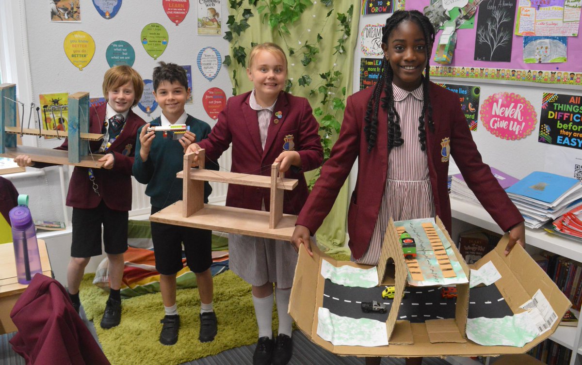 CrackleyHallSch's tweet photo. Junior 4 are enjoying their final Science topic of the year, 'The Big Build'. They have immersed themselves in the fascinating world of bridges.
#crackleyhallschool #junior4 #science #designtechnology #bridges https://t.co/lIzihiQlu2