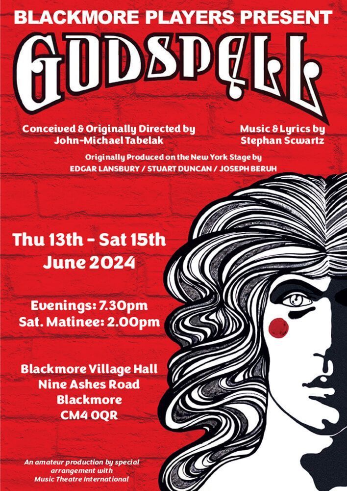 If you haven't got your tickets yet, there is still time - but not many seats! Don't miss out!! 

#godspell #theatre #amdram #blackmore #essex

buff.ly/3PeZTAh