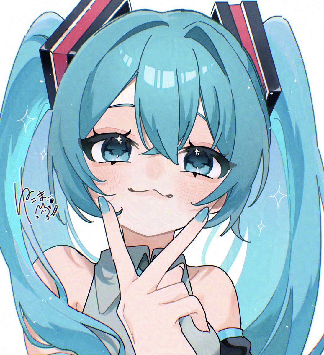 Post by 猫間 ｱｷ🐈🐾 on X: ✌️ #初音ミク