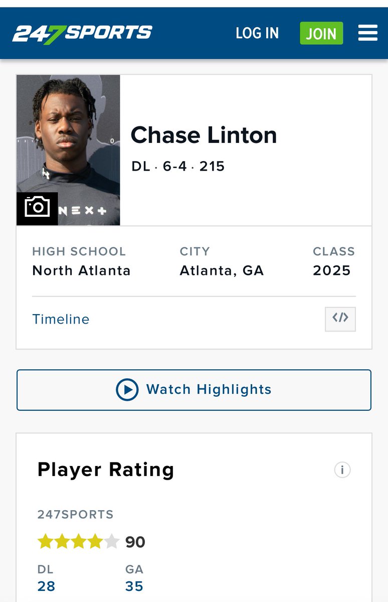 Thankful to be ⭐️⭐️⭐️⭐️ rated by <a href="/247Sports/">247Sports</a>. <a href="/CoachAull/">Coach Aull</a> <a href="/bdoe84/">Coach Doe @NorthATL</a> <a href="/coachamyles/">Coach A. Myles</a> <a href="/C_Strib8/">Channing Stribling</a> <a href="/TGraham_JR/">Tyson Graham</a> <a href="/CoachReJonAnt/">ReJon Anthony</a> <a href="/ChadSimmons_/">ChadSimmons</a> <a href="/RecruitGeorgia/">Recruit Georgia</a> <a href="/BigFaceSportss/">BigFaceSports, (Recruiting & Scouting)</a> <a href="/On3NIL/">On3 NIL</a> <a href="/Rivals/">Rivals</a>