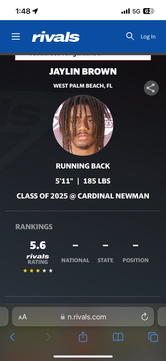 Blessed To Be Recognized As A 3 Star💫 On <a href="/Rivals/">Rivals</a> <a href="/JohnGarcia_Jr/">John Garcia, Jr.</a> <a href="/JackDan55847282/">Jack Daniels</a> @coachpart