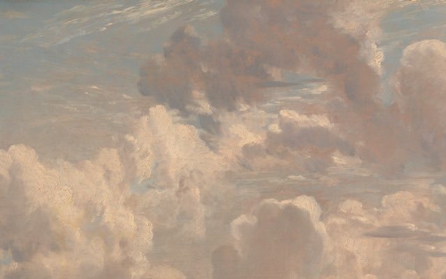 Eadeeva's tweet photo. Hoy sería el cumpleaños de John Constable.
Aquí algunos de sus estudios de nubes ☁️ https://t.co/rwD0yg8rc1