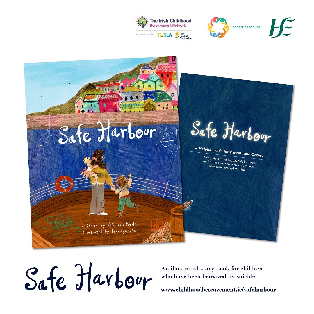 HSE National Office for Suicide Prevention (NOSP) (@nospireland) on Twitter photo A beautiful, new illustrated story book #SafeHarbour, that will support children who have been bereaved by suicide, has been launched this morning.
Written by Patricia Forde and illustrated by visual artist Bronagh Lee, this new <a href="/HSELive/">HSE Ireland</a> resource will empower parents or carers A beautiful, new illustrated story book #SafeHarbour, that will support children who have been bereaved by suicide, has been launched this morning.
Written by Patricia Forde and illustrated by visual artist Bronagh Lee, this new <a href="/HSELive/">HSE Ireland</a> resource will empower parents or carers