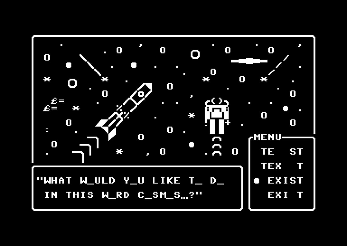 RIBENGO's tweet image. Word Cosmos

#PETSCII #C64 #textmode