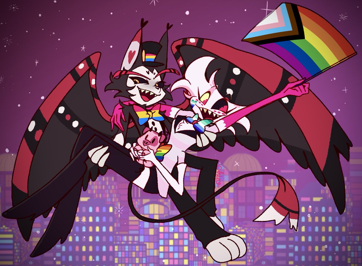 🌈✨
#HazbinHotel #HuskerDust