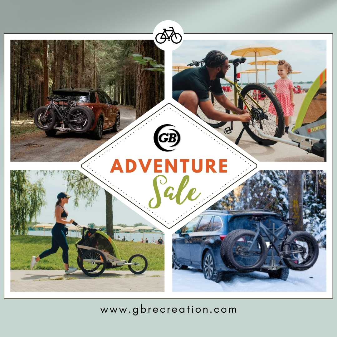 Check out this adventure sale from Georgian Bay Recreation:
EVERYDAY® Traveler DLX+ Bike Trailer
You save $100, NOW $349 + tax
FuturaGP Bike Rack - Two bikes (dual tire size)
You save $150, NOW $449 + tax