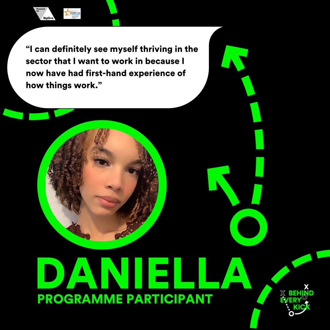 “I can definitely see myself thriving in the sector that I want to work in because I now have had first-hand experience of how things work.”

Daniela, programme participant from Six21

#ChampionsForChildren

#biggive 04 June to 18 June
donate.biggive.org/campaign/a0569…