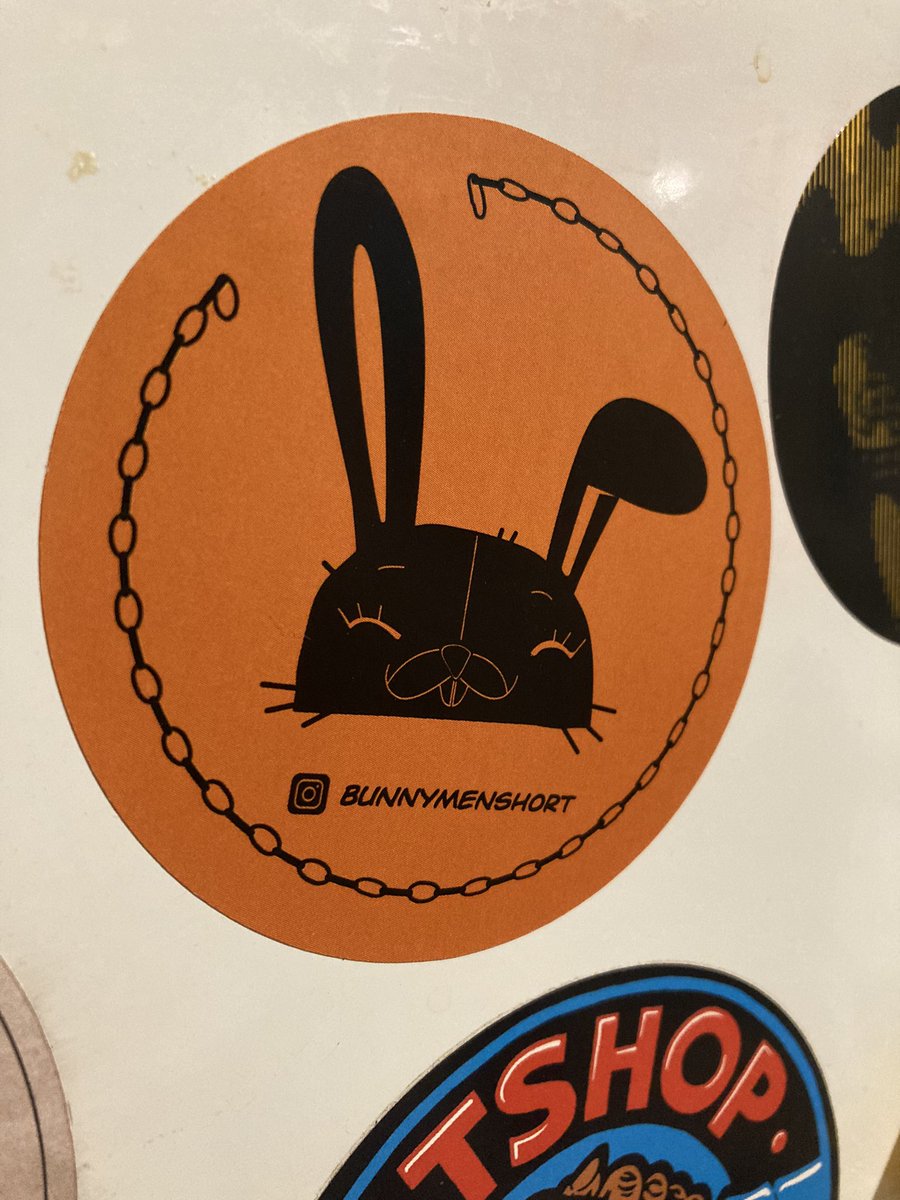 sergioko's tweet photo. New stickers from my next film “the bunnymen” are out and about. Find them @annecyfestival at the Greek delegation @asifahellas booth. #annecy #animation #bunnymen #short https://t.co/fbMGKFDdmc