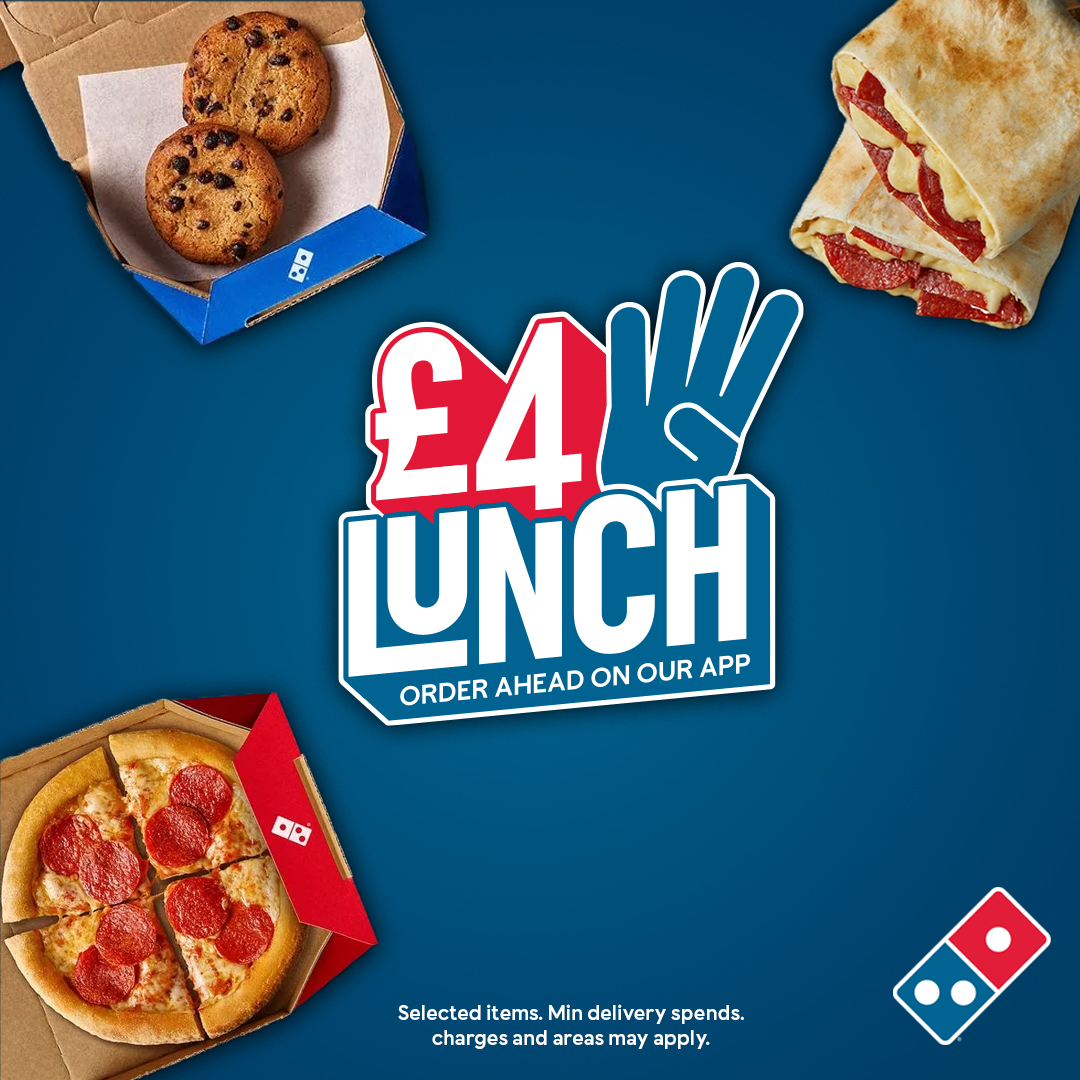 Fancy lunch? Get Cheeky Little Pizzas and wraps for only £4 each at Domino’s 🍕 #ad