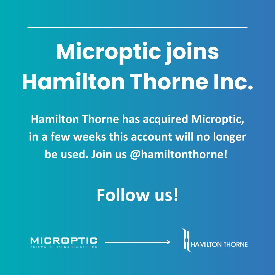 MICROPTIC (@microptic) on Twitter photo Notre societé a fusionné avec la socité Hamilton Thorne, Veuillez SVP, nous suivre sur <a href="/HamiltonThorne/">Hamilton Thorne</a> Ce compte sera bientôt désactivé.
#HamiltonThorne #Analysedesperme #SystemesCASA #IA #Andrologie #Embriologie #LaboratoiredeFIV #Laser #PMA #SCASCOPE #infertilité Notre societé a fusionné avec la socité Hamilton Thorne, Veuillez SVP, nous suivre sur <a href="/HamiltonThorne/">Hamilton Thorne</a> Ce compte sera bientôt désactivé.
#HamiltonThorne #Analysedesperme #SystemesCASA #IA #Andrologie #Embriologie #LaboratoiredeFIV #Laser #PMA #SCASCOPE #infertilité